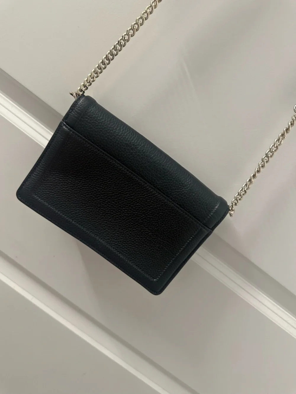 kate spade Black Pebbled Leather Crossbody with Knot‎ Detail